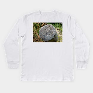 Smiley Log Kids Long Sleeve T-Shirt